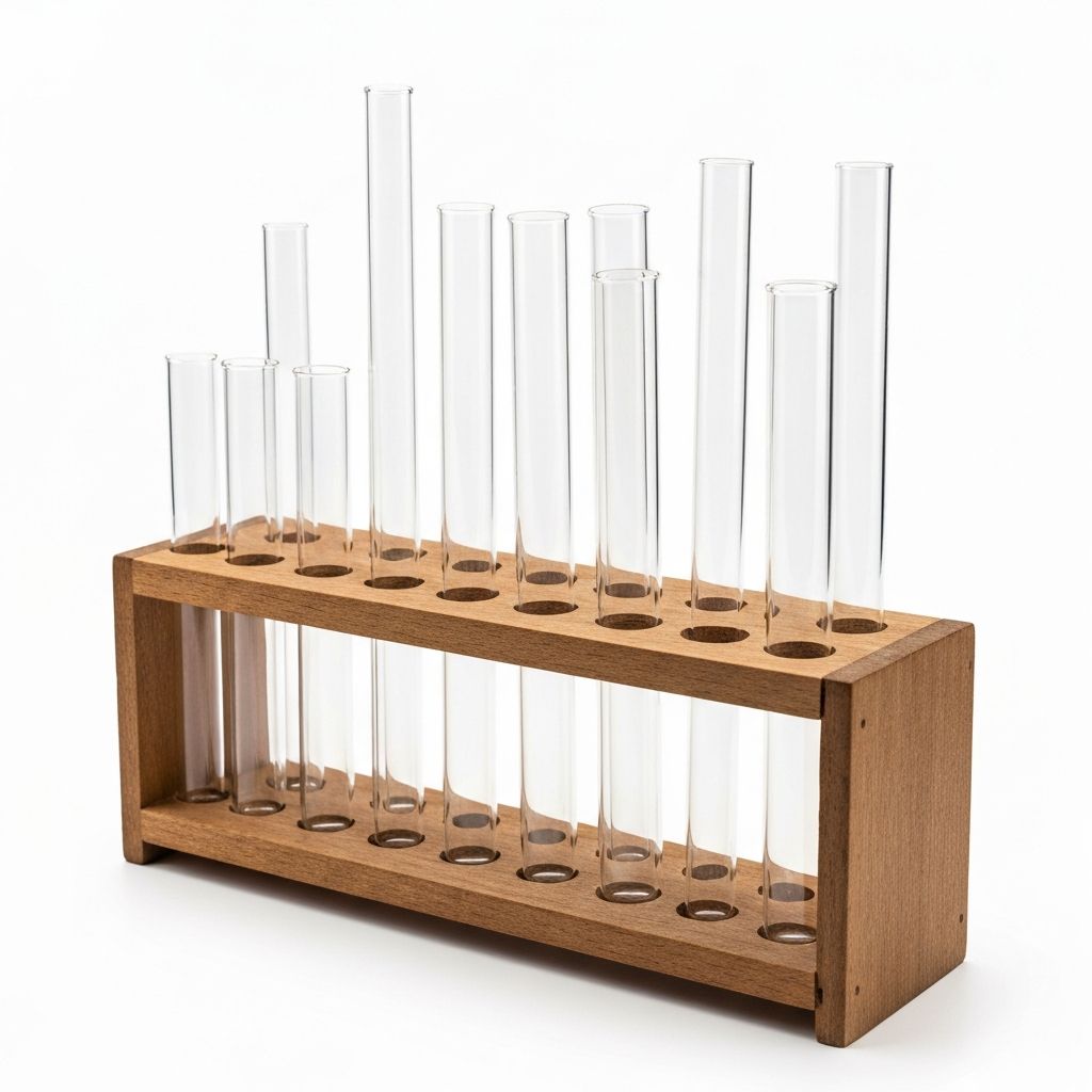 Borosilicate Test Tubes with Rack